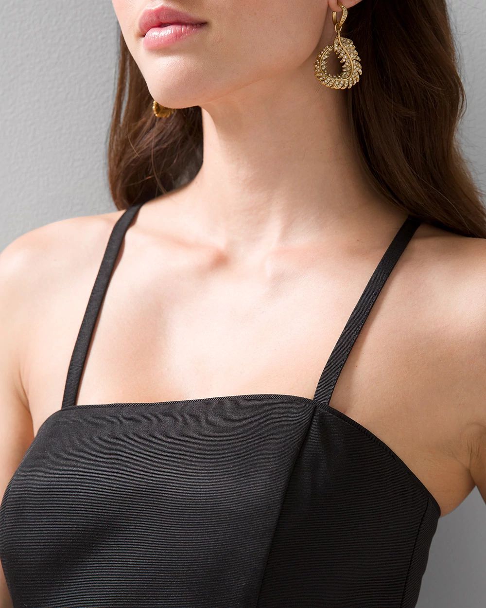 Strapless Faille Dress