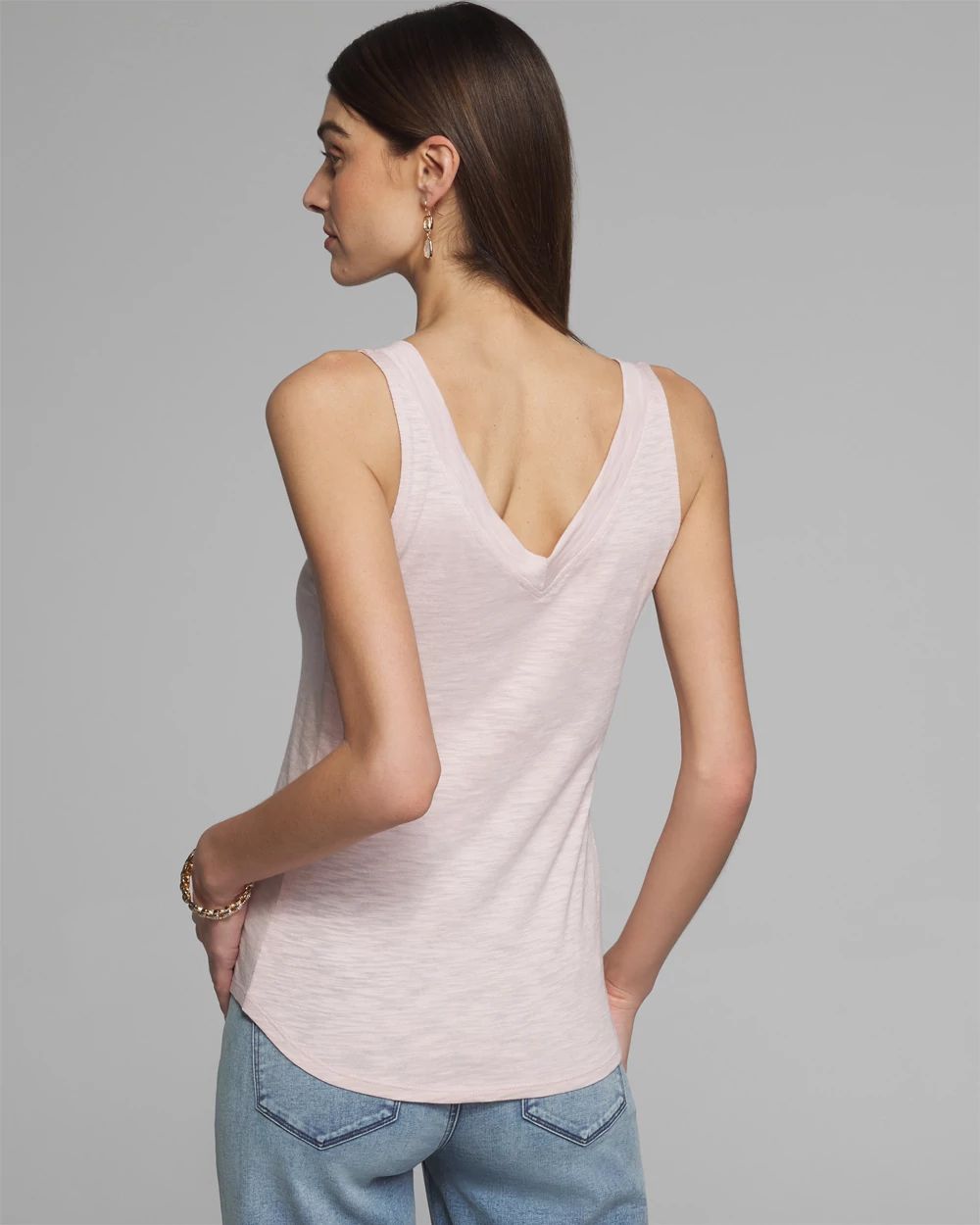 Outlet WHBM Double V-Neck Tank