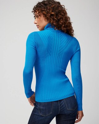 Long-Sleeve Ribbed Turtleneck