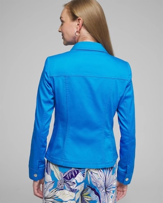 Outlet WHBM Stretch Sateen Shacket click to view larger image.