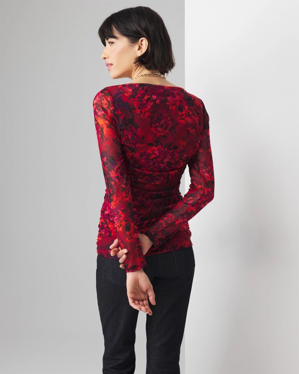 Ruched-Side Top