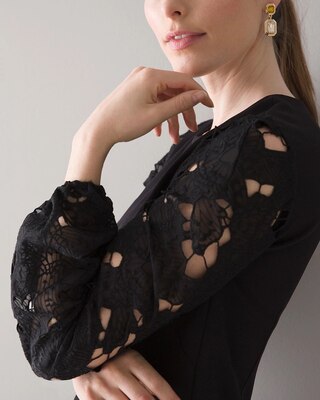 Drama Sleeve Shift Dress