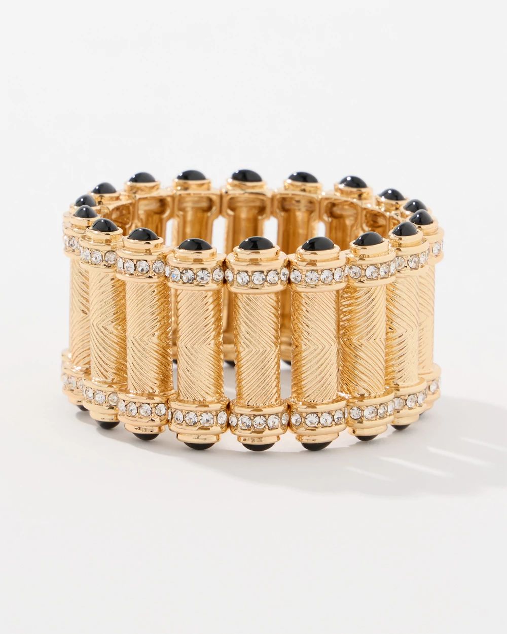 Black Cap Stretch Bracelet