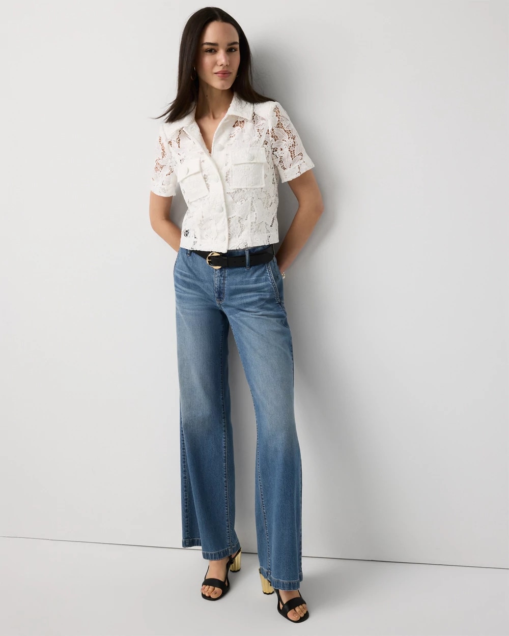 Short Sleeve Lace Jacket