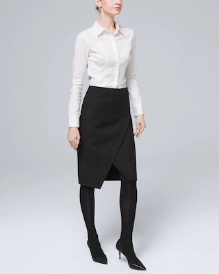 Wrap Pencil Skirt