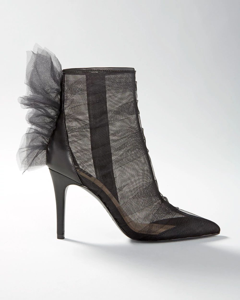 Mesh High Heel Booties