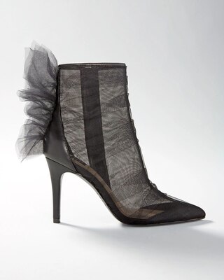Mesh High-Heel Booties