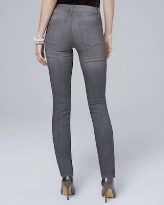 Classic-Rise Scroll-Embellished Slim Jeans click to view larger image.