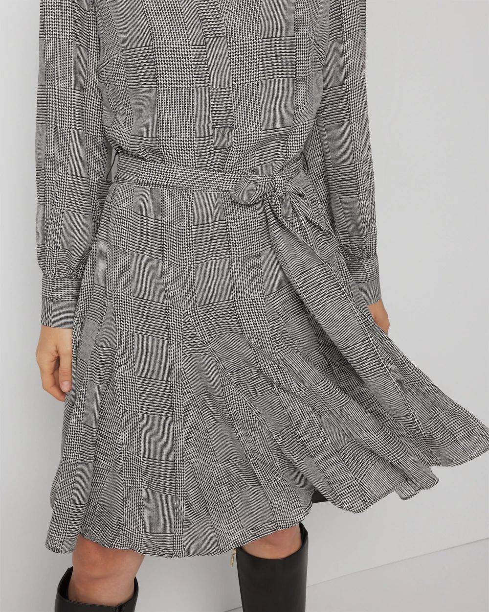 Long Sleeve Shirt Dress click to view larger image.