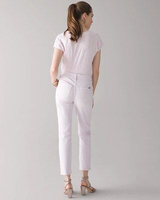 High-Rise Tinted Straight Jeans
