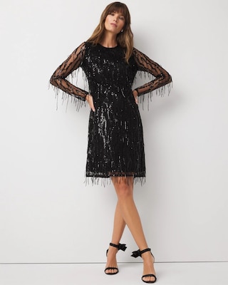 Sequin Fringe Dress