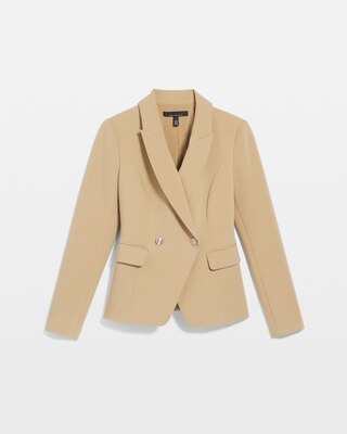 Petite Cropped Double Button Blazer click to view larger image.