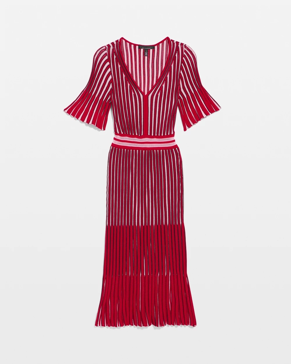 Flutter Sleeve Sweater Dress