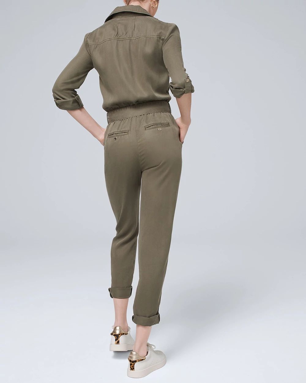 Roll-Tab Utility Jumpsuit