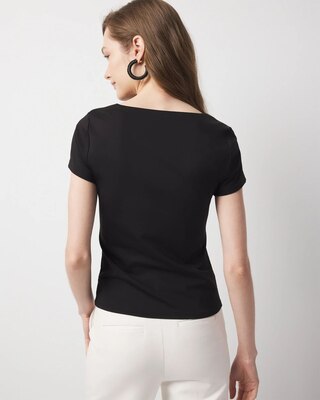 WHBM FORME™ All Ways Stretch Twist Front Tee click to view larger image.
