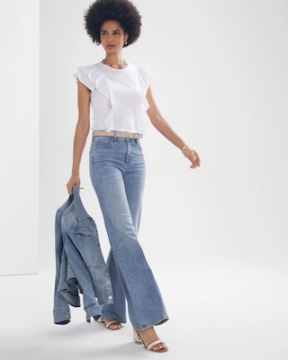 Ruffle Sleeve Tee click to view larger image.