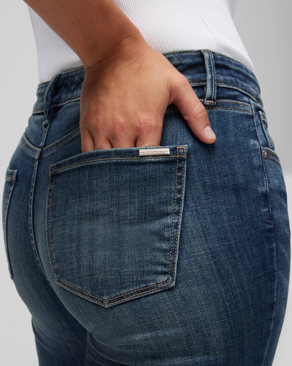 Curvy Mid-Rise Bootcut Jeans