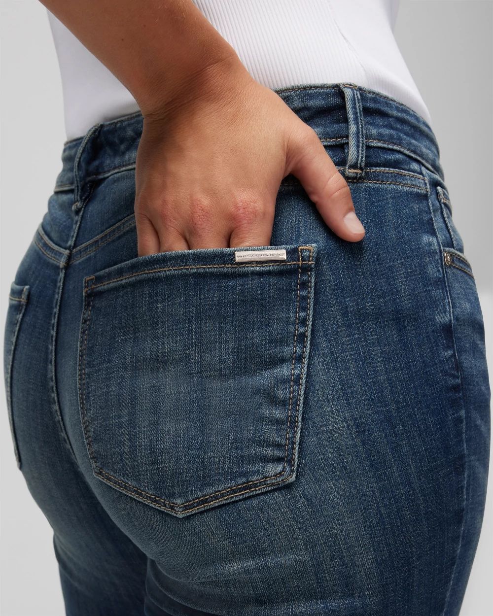 Curvy Mid-Rise Everyday Soft Denim  Bootcut Jeans click to view larger image.