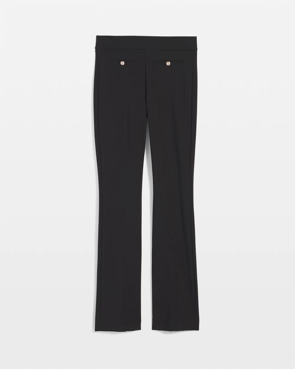 Petite High-Rise Scuba Bootcut Pants