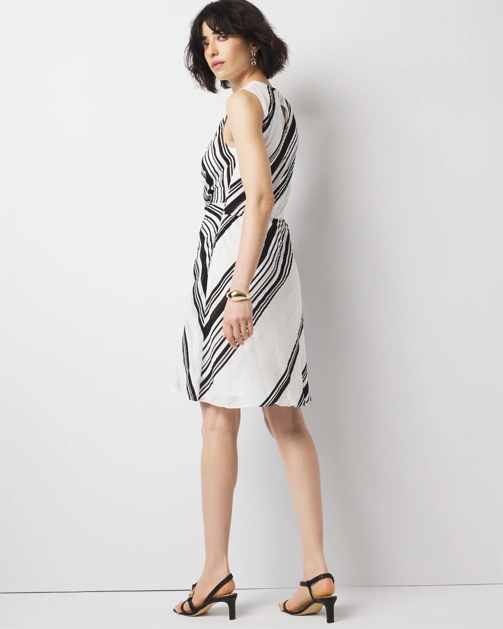 Asymmetric Twist Front Dress