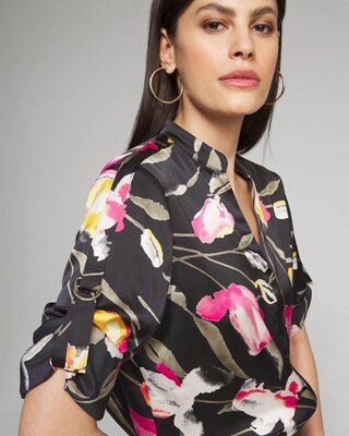 Outlet WHBM Long Sleeve Utility Shirt