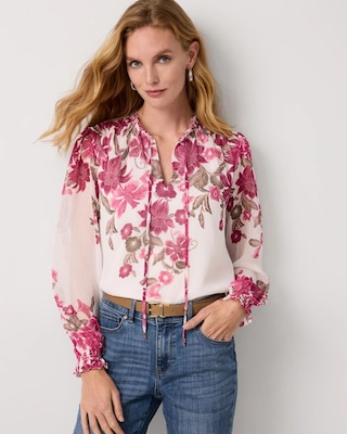 Chiffon Long Sleeve Blouse