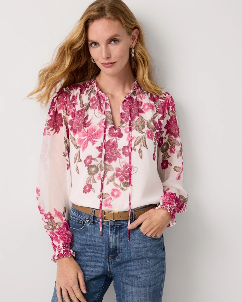Chiffon Long Sleeve Blouse