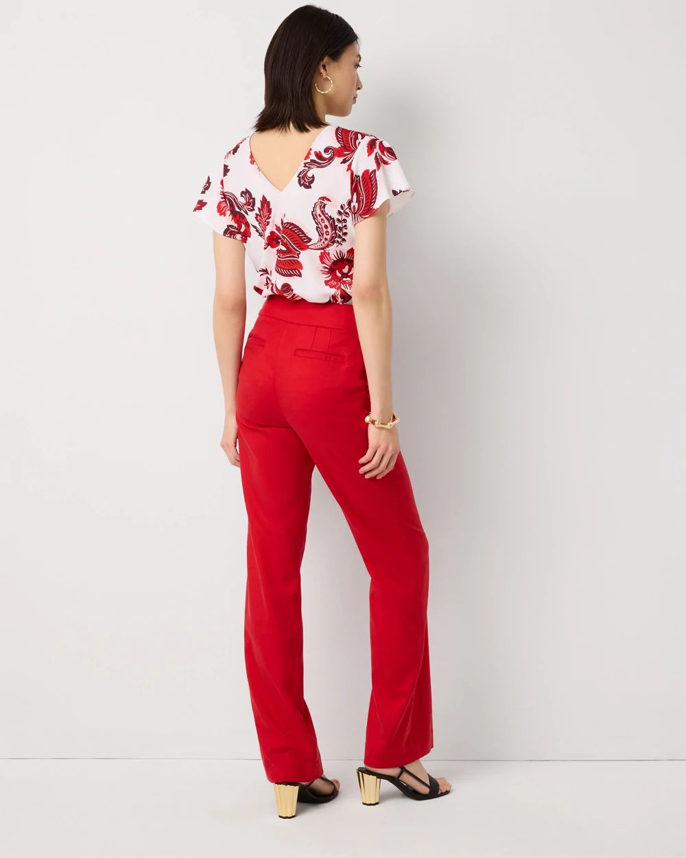 Petite High-Rise Riley Trouser