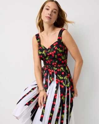 Pleated Midi Dress click to view larger image.