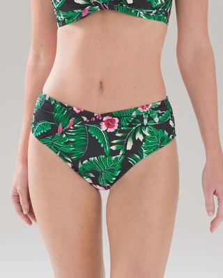 High-Waist Wrap Bikini Swim Bottom