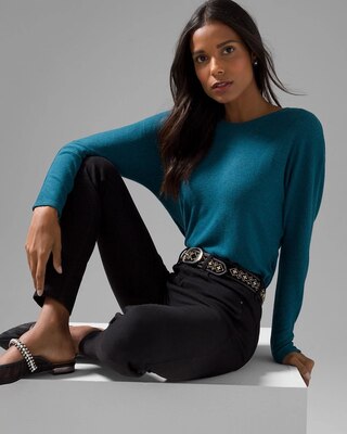 Cozy Knit Twist Back Sweater