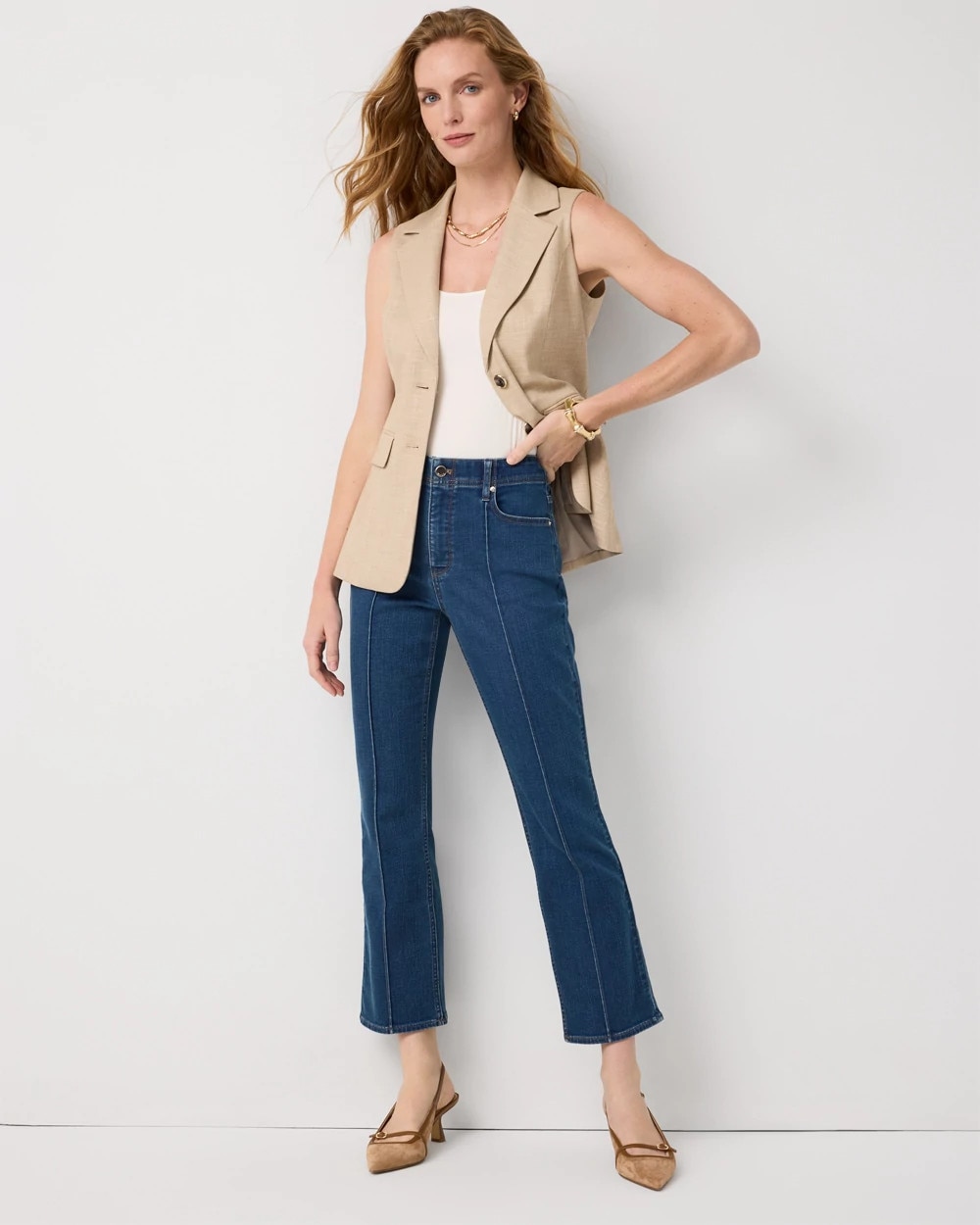 High-Rise Cropped Bootcut Jean - image 1