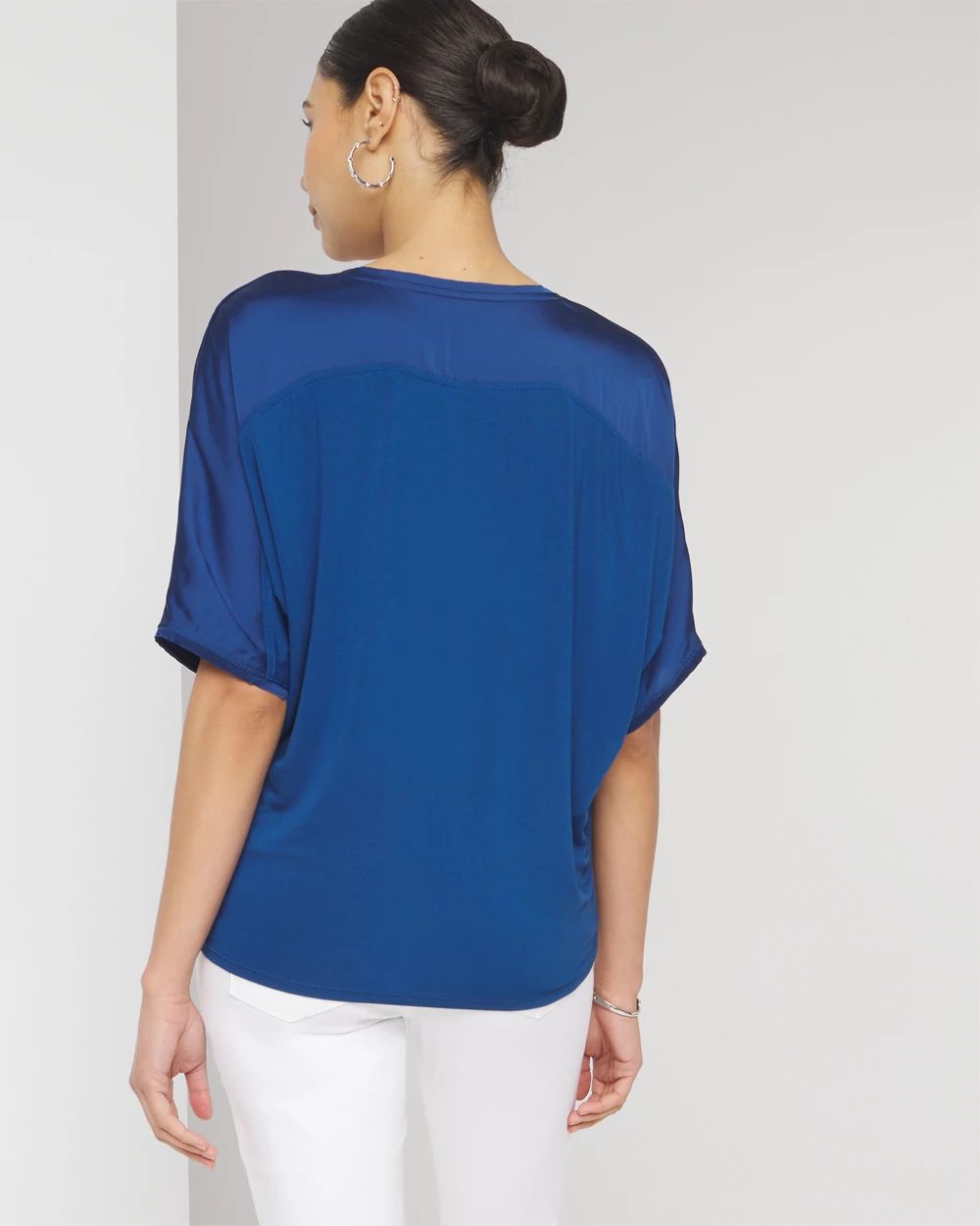 Woven Front Tee