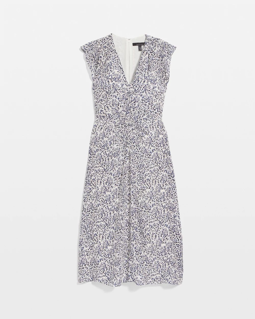 Petite Ruched Midi Dress click to view larger image.