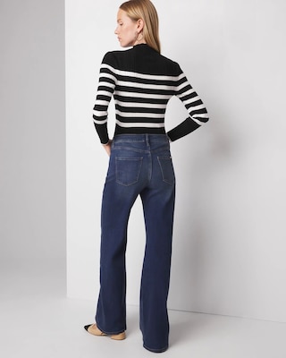 Petite High-Rise Everyday Soft Wide Leg Jeans click to view larger image.