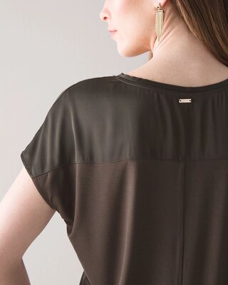 Woven Front Jetsetter Tee