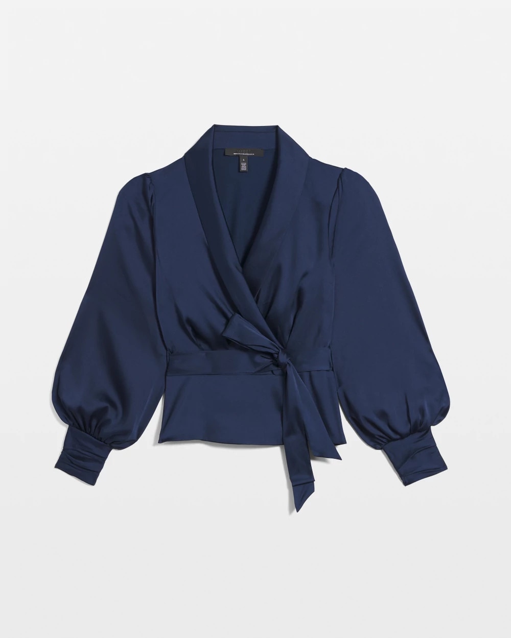 Satin Wrap Blouse