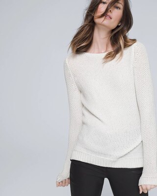Metallic-Foil Sweater