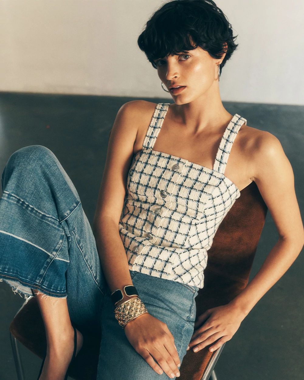Plaid Bustier