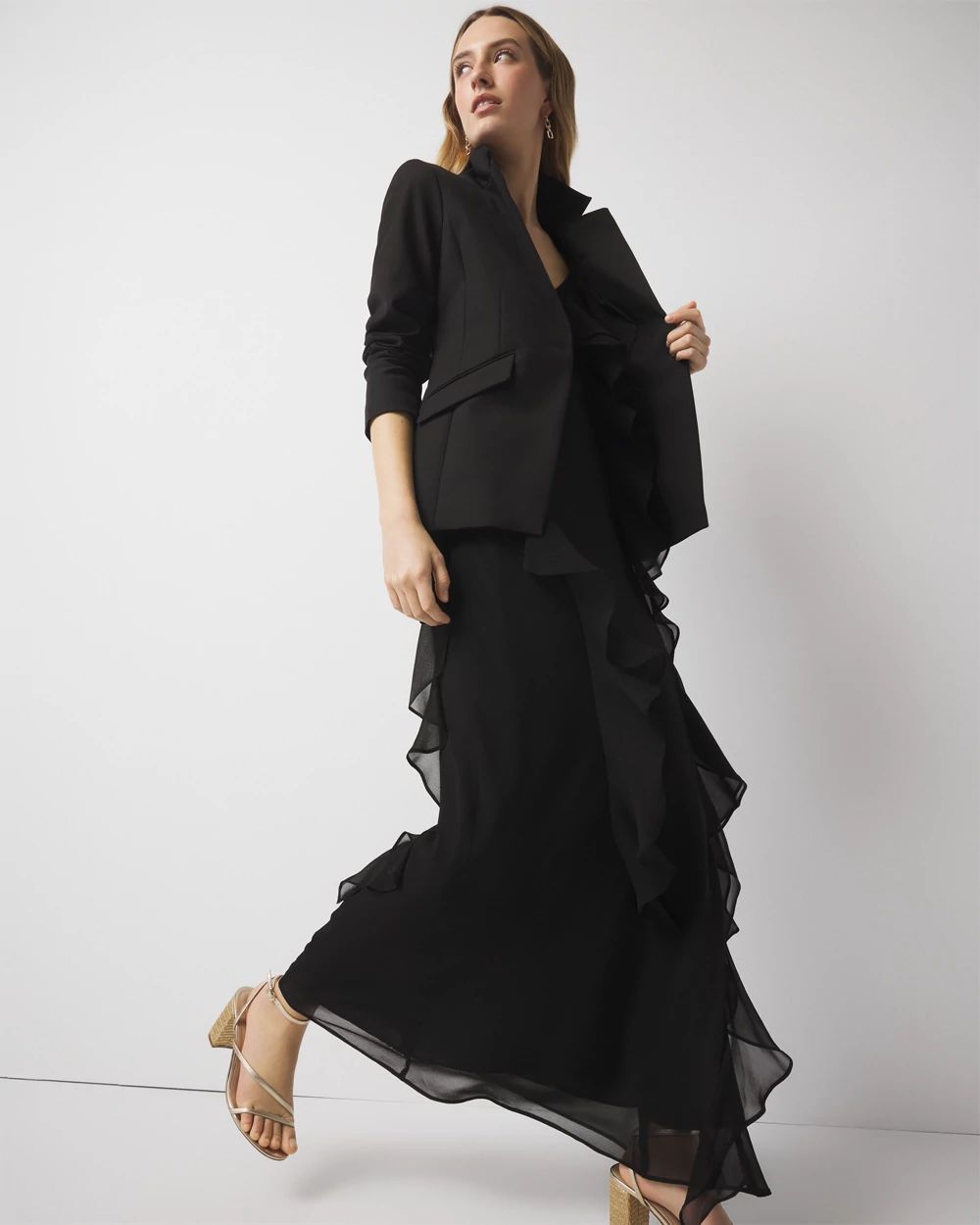 Ruffle Slip Dress