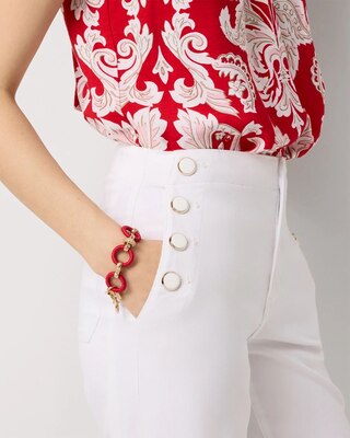 Raffia Toggle Bracelet
