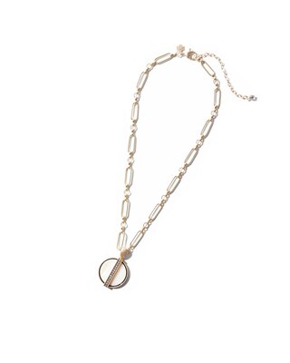Pearl Pendant Gold Chain Necklace