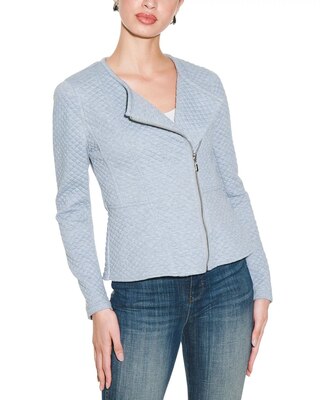 Outlet WHBM Quilted Peplum Moto Jacket
