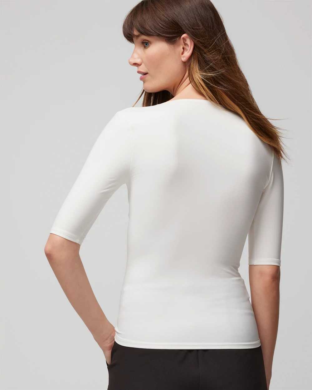 WHBM® FORME Elbow-Sleeve Top click to view larger image.