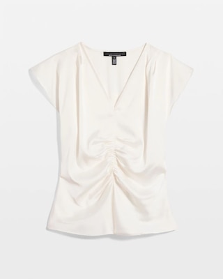 Ruched Satin Shell click to view larger image.