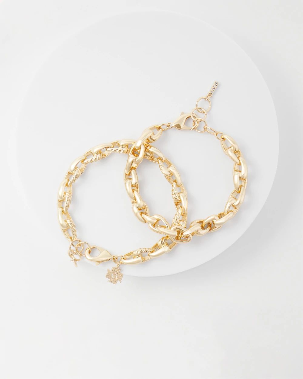 Chain Link Bracelets, Set of 2 click to view larger image.