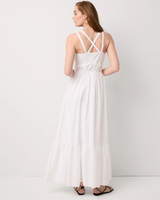 Halter Cotton Maxi Dress click to view larger image.