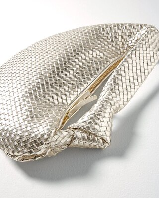 Leather Woven Knot Bag