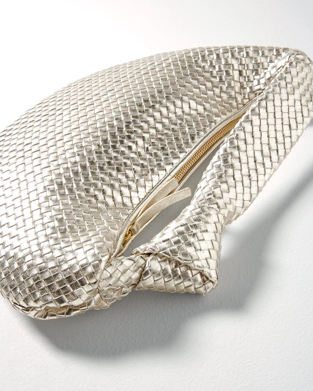 Leather Woven Knot Bag