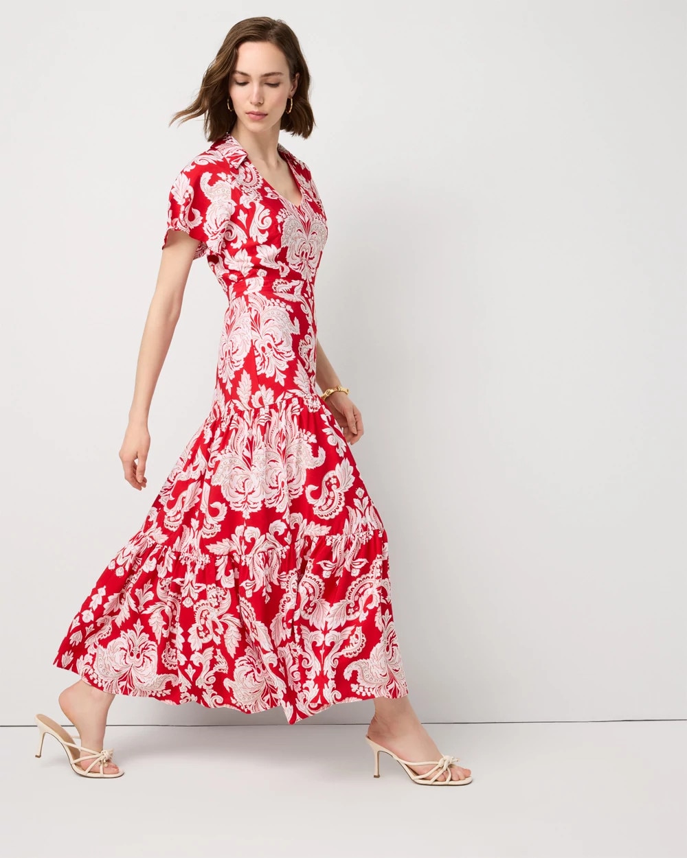 Tiered Midi Dress